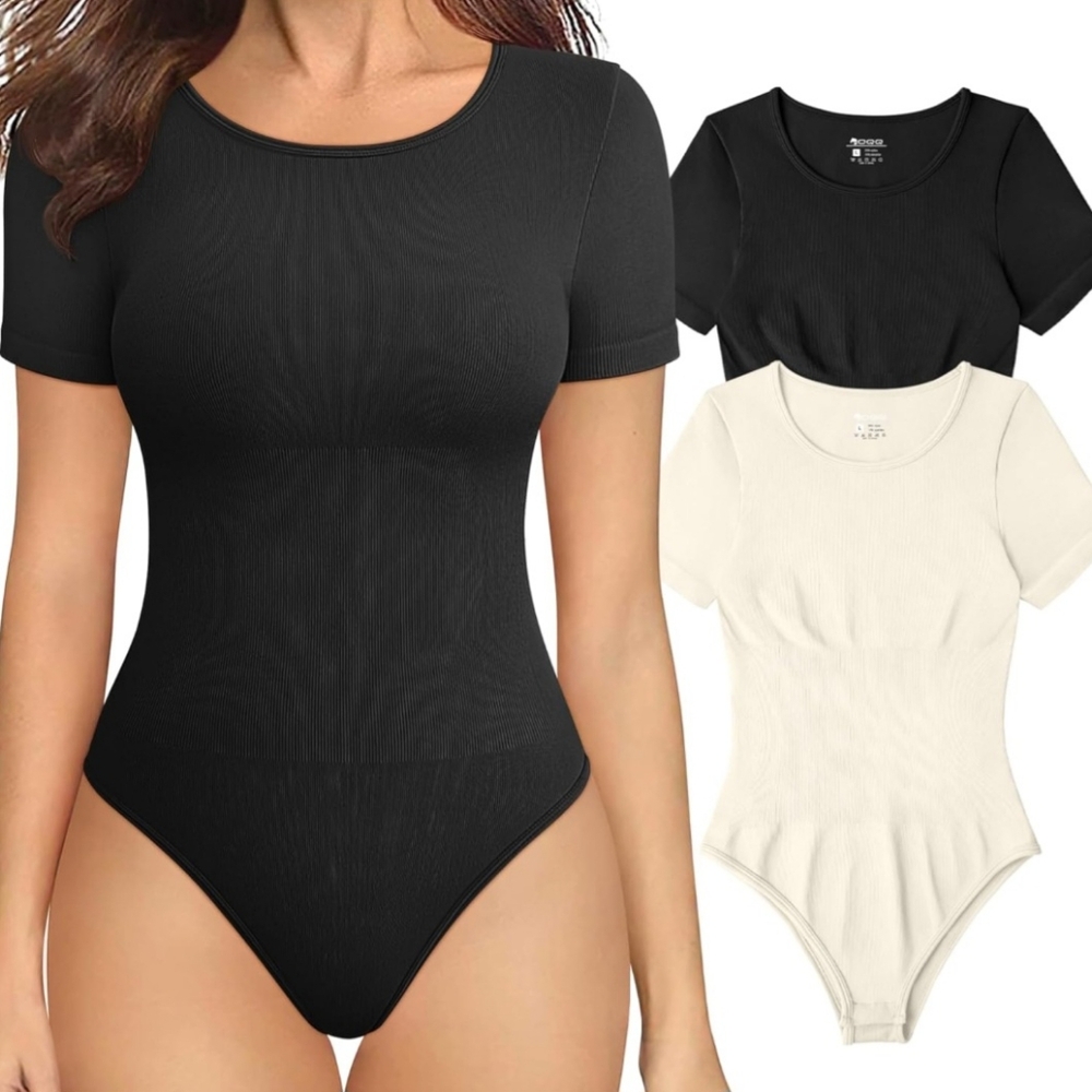 2 OQQ short sleeve bodysuits